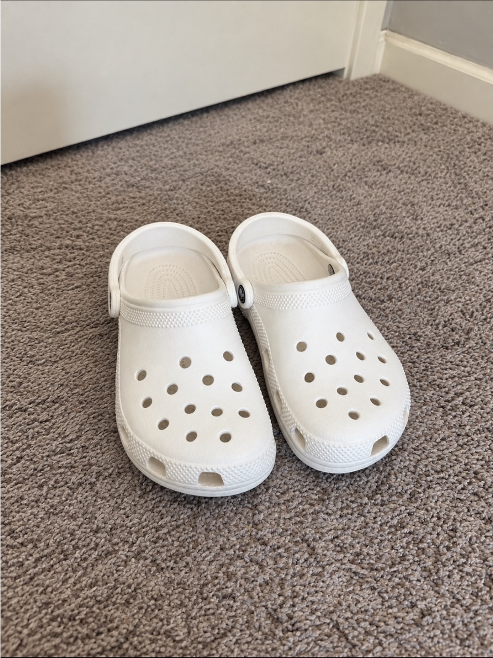 Kids White Crocs- Sandals - Comfortable All-Day Slip-On